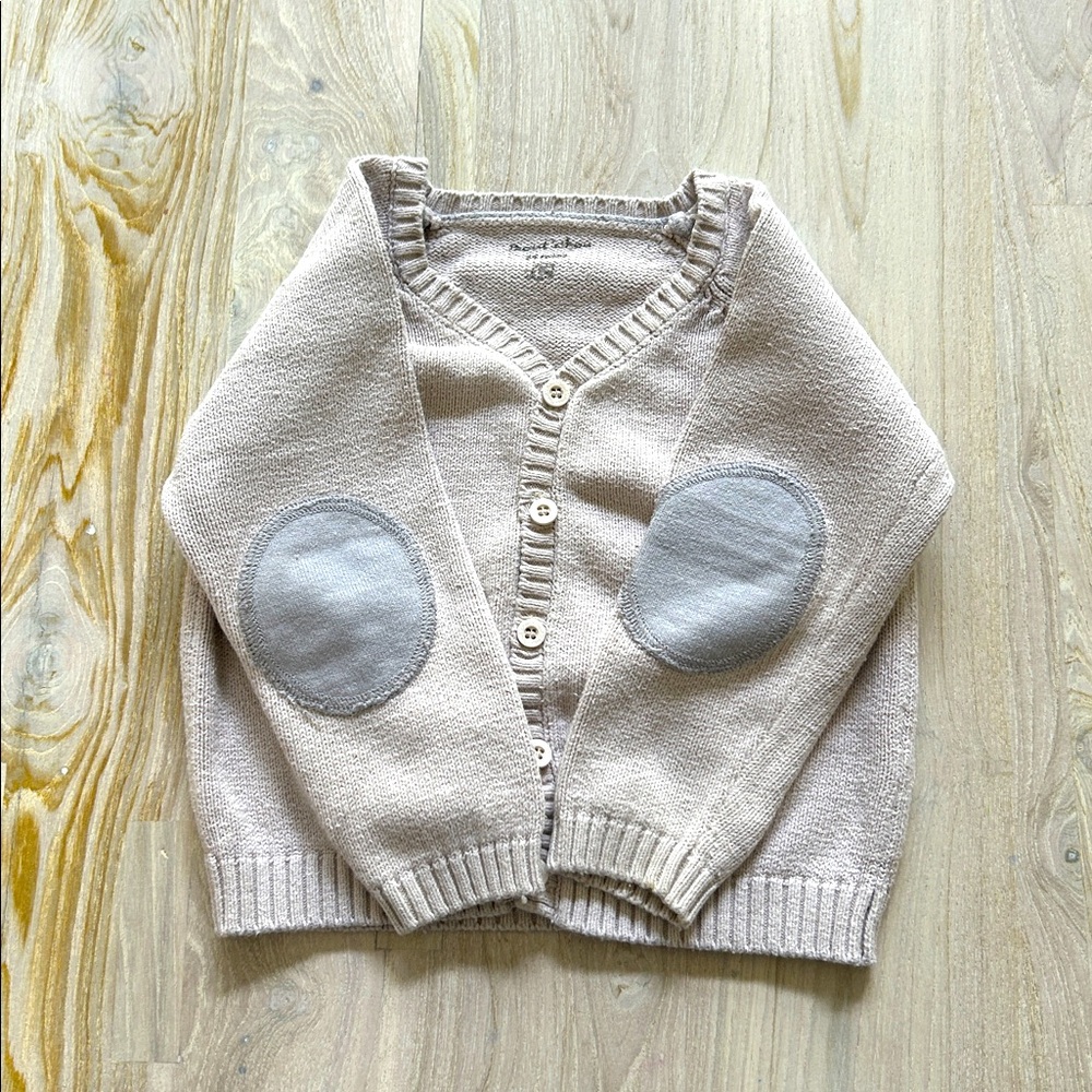 Beige Button-Up Cardigan from France